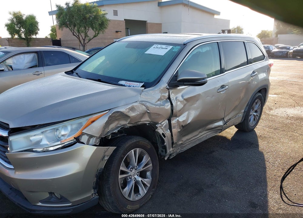 2014 TOYOTA HIGHLANDER VIN: 5TDKKRFH1ES038216