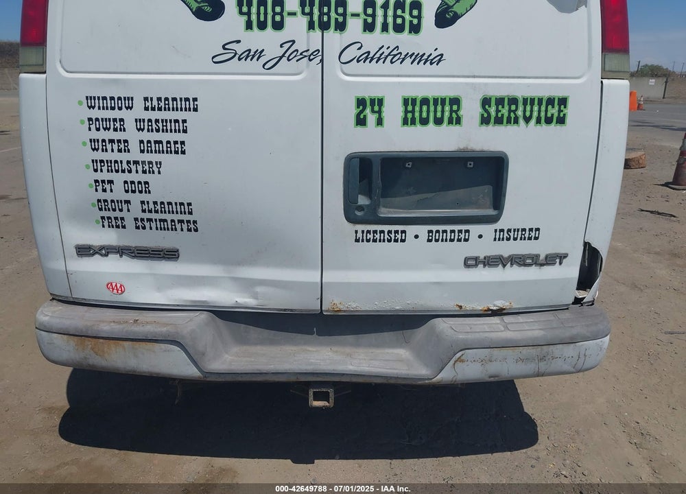 2002 CHEVROLET EXPRESS VIN: 1GCHG39R321159867