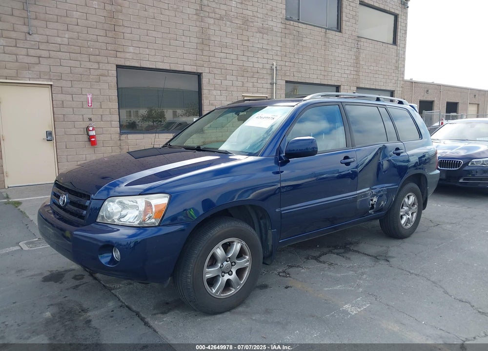 2007 TOYOTA HIGHLANDER VIN: JTEEP21A370214555