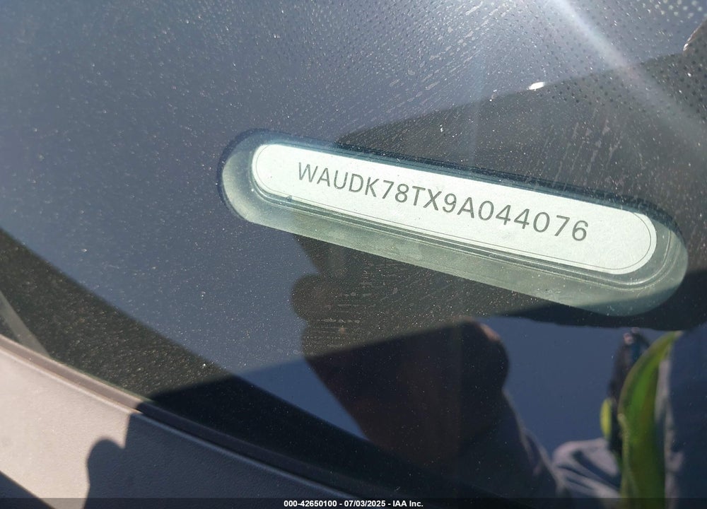 2009 AUDI A5 VIN: WAUDK78TX9A044076
