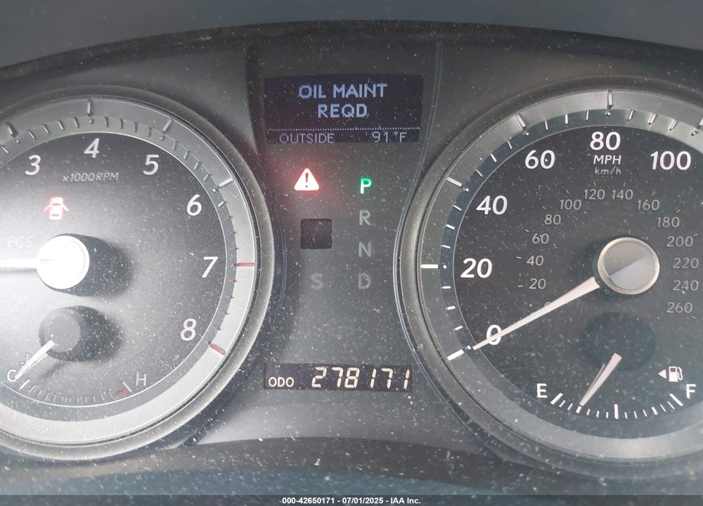 2007 LEXUS ES 350 VIN: JTHBJ46G072093892