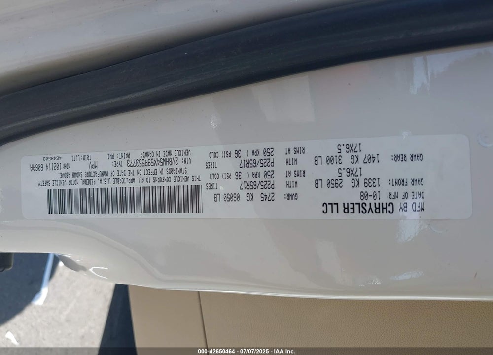 2009 VOLKSWAGEN ROUTAN VIN: 2V8HW54X59R553773