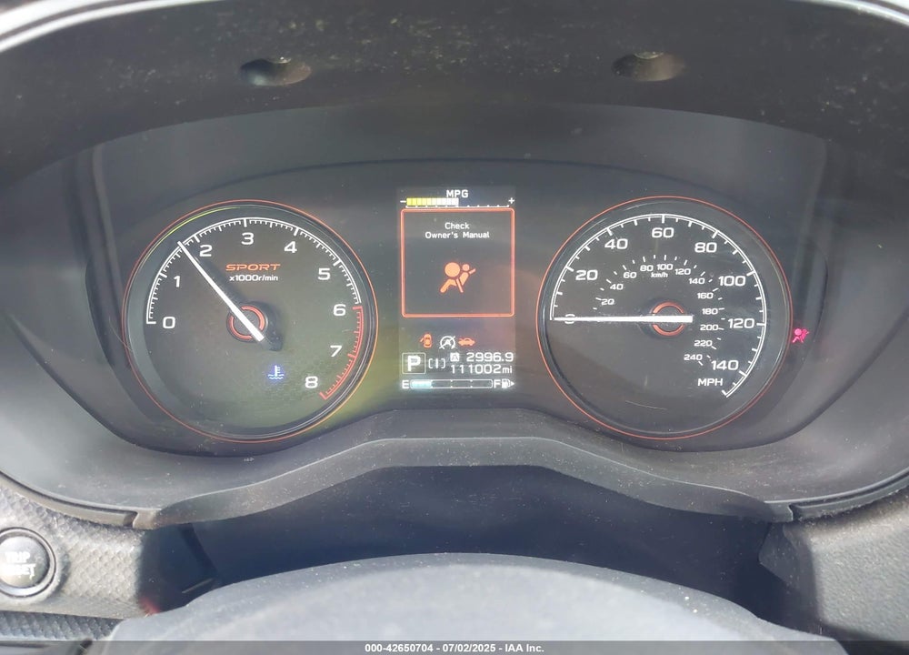 2019 SUBARU FORESTER SPORT VIN: JF2SKAJC6KH519643