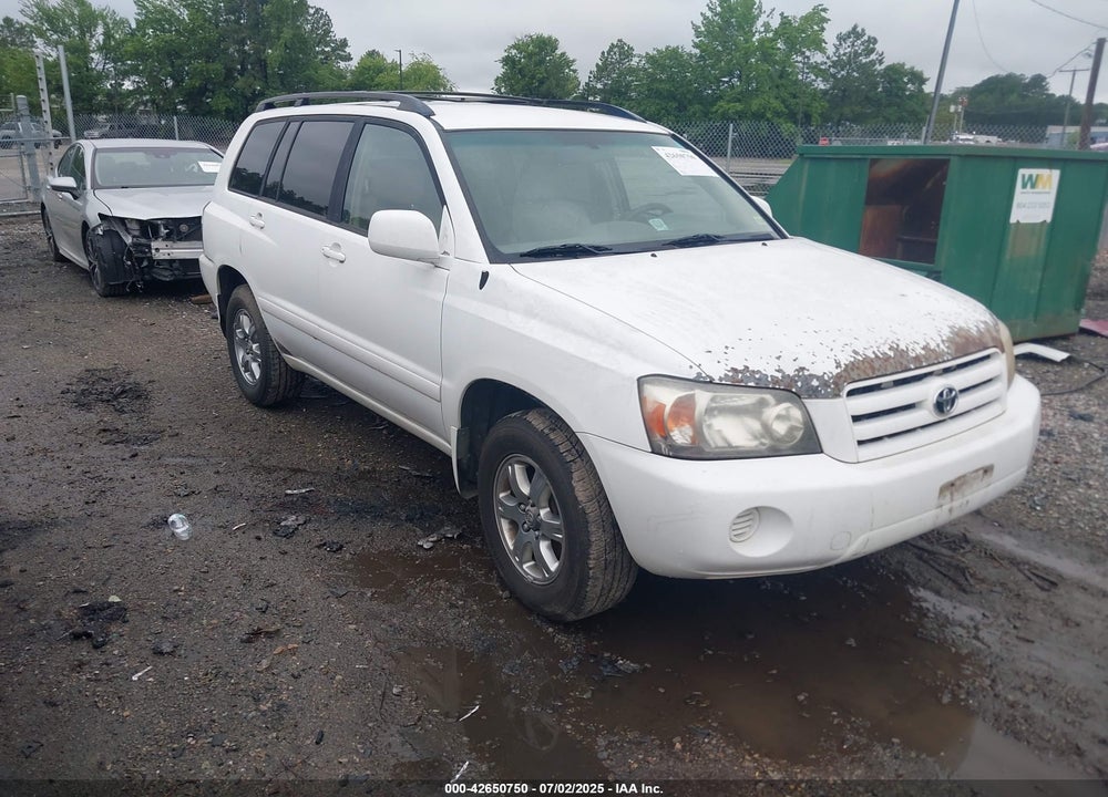 2005 TOYOTA HIGHLANDER V6 VIN: JTEGP21A650083711