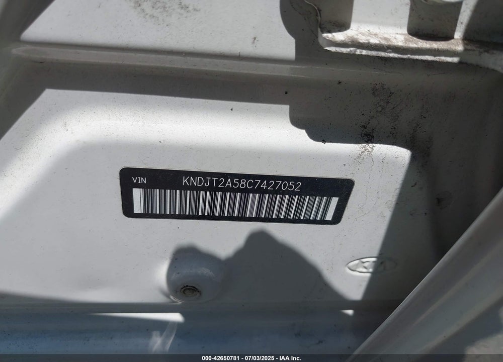 2012 KIA SOUL VIN: KNDJT2A58C7427052