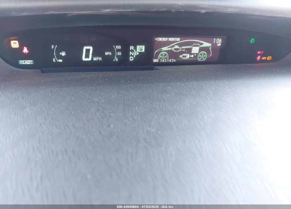 2011 TOYOTA PRIUS FOUR VIN: JTDKN3DU5B1386856