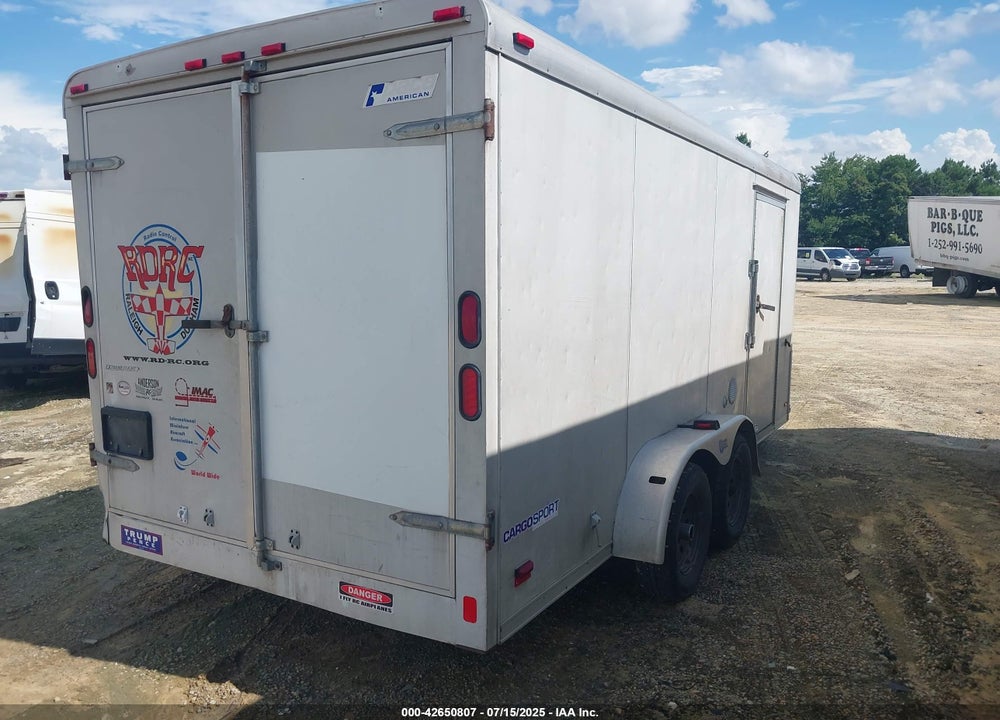 2005 PACE TRAILER VIN: 4FPUB16215G090035