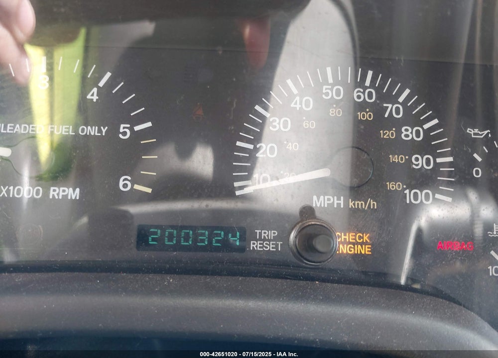 1999 JEEP CHEROKEE CLASSIC/SPORT VIN: 1J4FT68S1XL667138