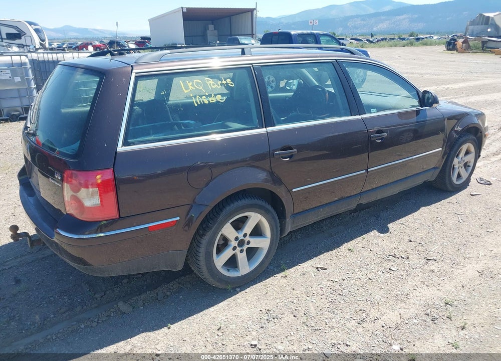 2004 VOLKSWAGEN PASSAT GLX VIN: WVWYH63B34E234685