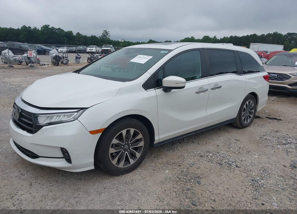 2022 HONDA ODYSSEY EX-L VIN: 5FNRL6H79NB036538