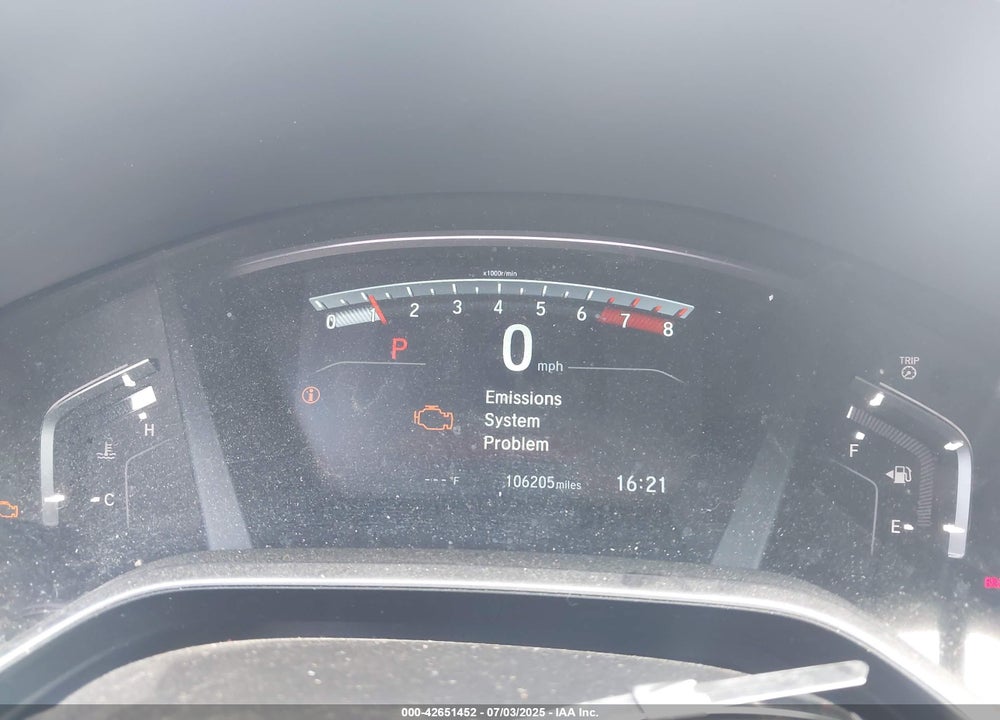 2017 HONDA CR-V VIN: 2HKRW2H81HH630622