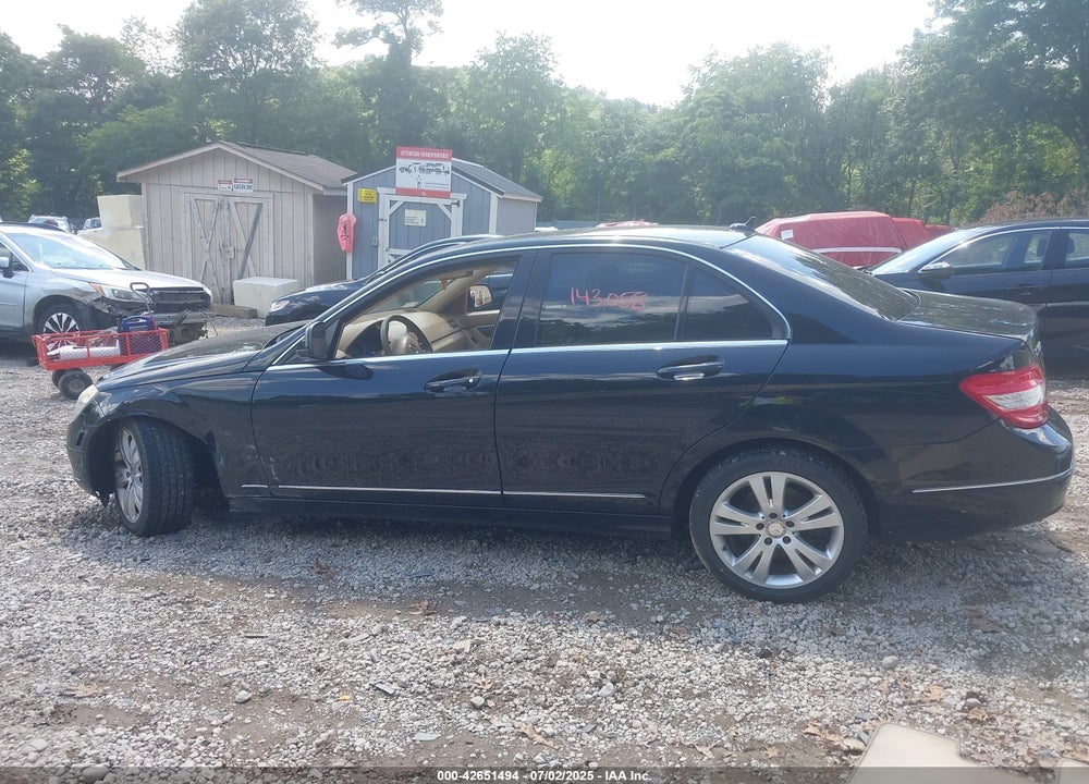 2008 MERCEDES-BENZ C CLASS VIN: WDDGF81X78F181863