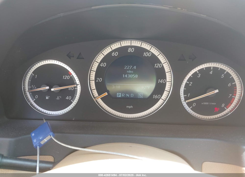 2008 MERCEDES-BENZ C CLASS VIN: WDDGF81X78F181863