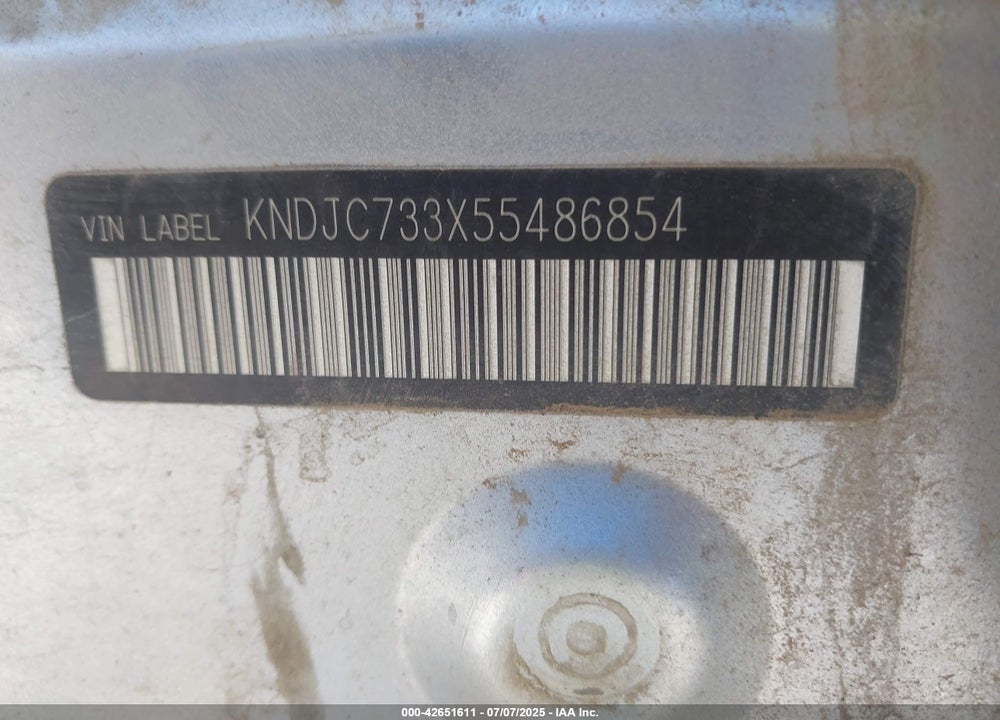 2005 KIA SORENTO EX/LX VIN: KNDJC733X55486854