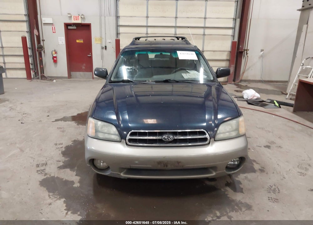 2001 SUBARU OUTBACK VIN: 4S3BH665317670254