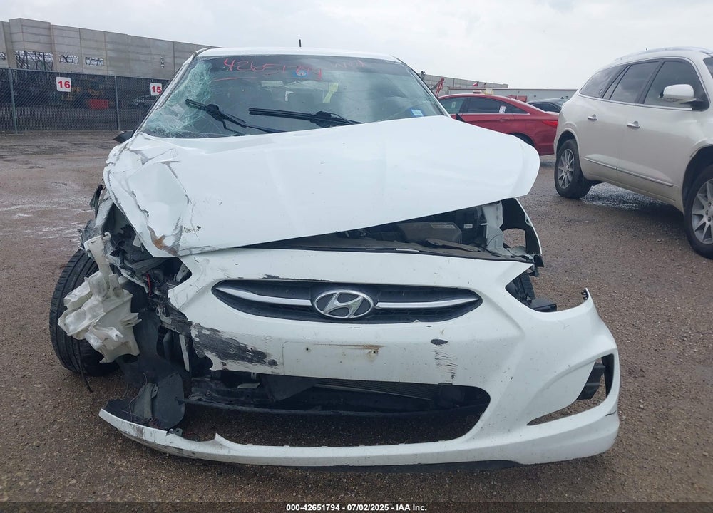 2016 HYUNDAI ACCENT VIN: KMHCU5AE1GU236776