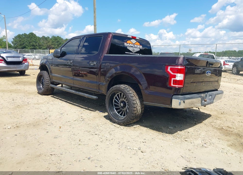 2018 FORD F-150 XLT VIN: 1FTEW1C54JKE78865