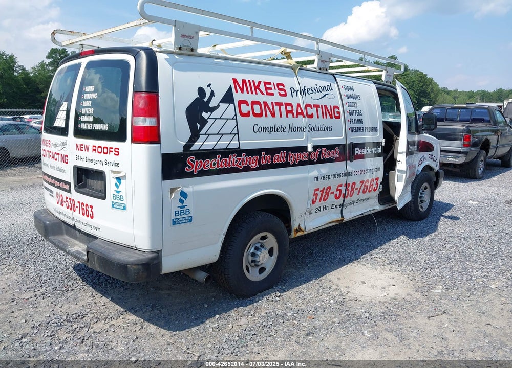 2016 CHEVROLET EXPRESS 2500 WORK VAN VIN: 1GCWGAFF2G1171781