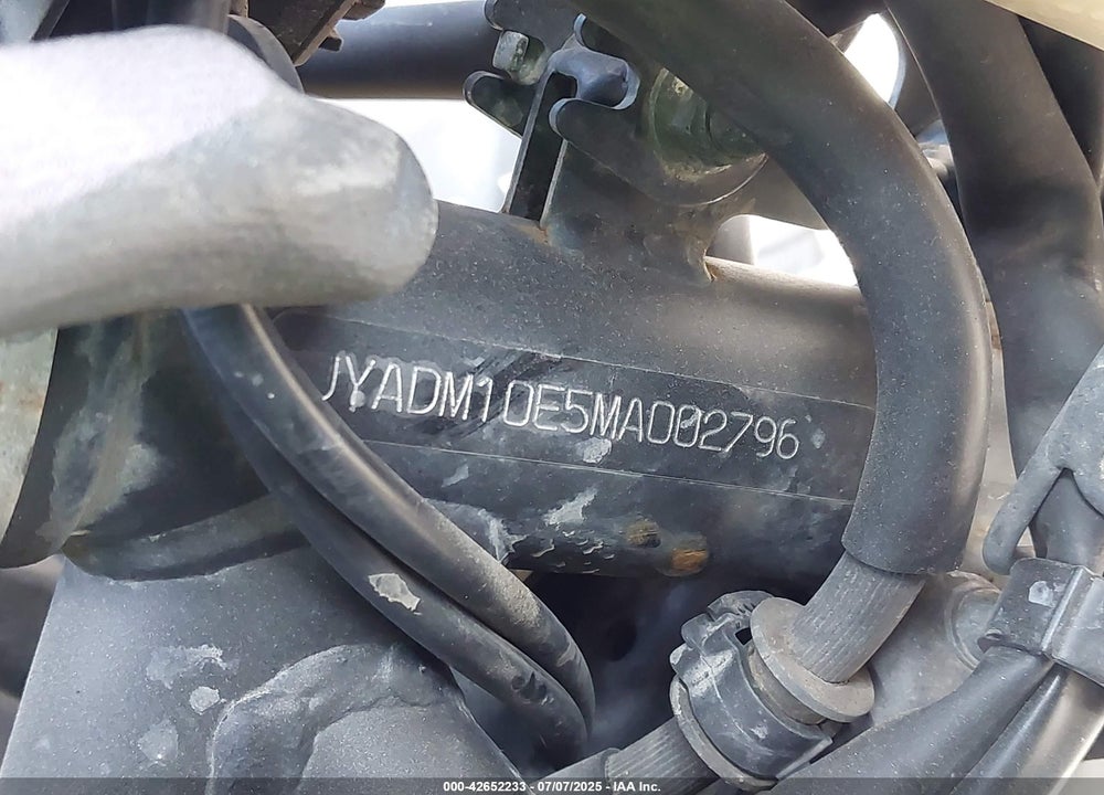 2021 YAMAHA XTZ690 VIN: JYADM10E5MA002796