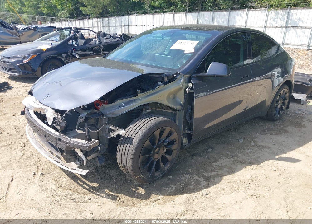 2022 TESLA MODEL Y LONG RANGE DUAL MOTOR ALL-WHEEL DRIVE VIN: 7SAYGDEE8NA006034