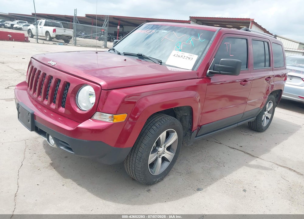 2016 JEEP PATRIOT VIN: 1C4NJRFB3GD809673