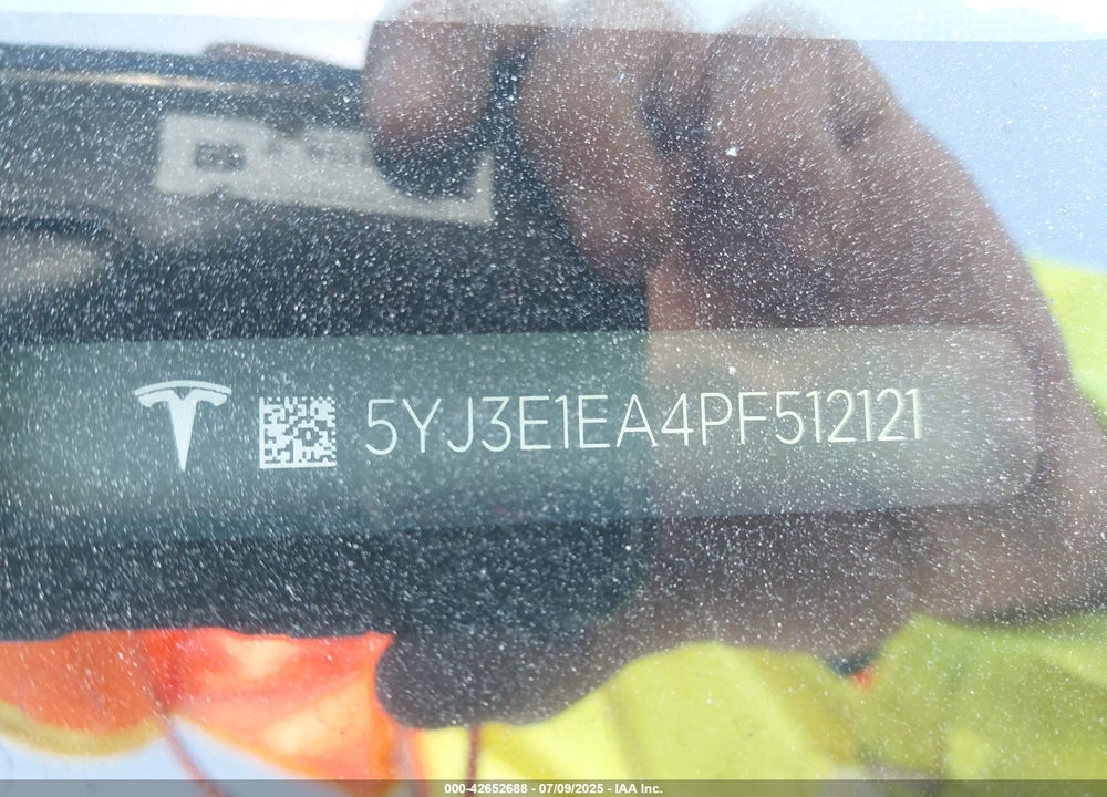 2023 TESLA MODEL 3 VIN: 5YJ3E1EA4PF512121