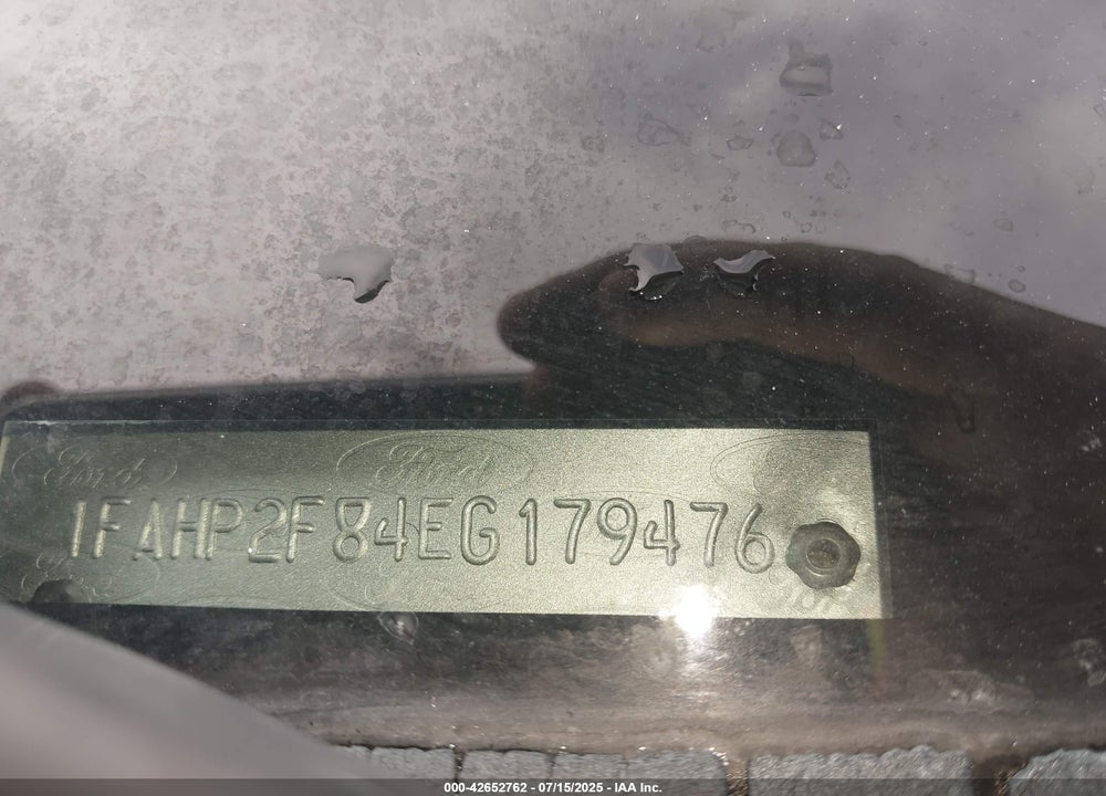 2014 FORD TAURUS LIMITED VIN: 1FAHP2F84EG179476