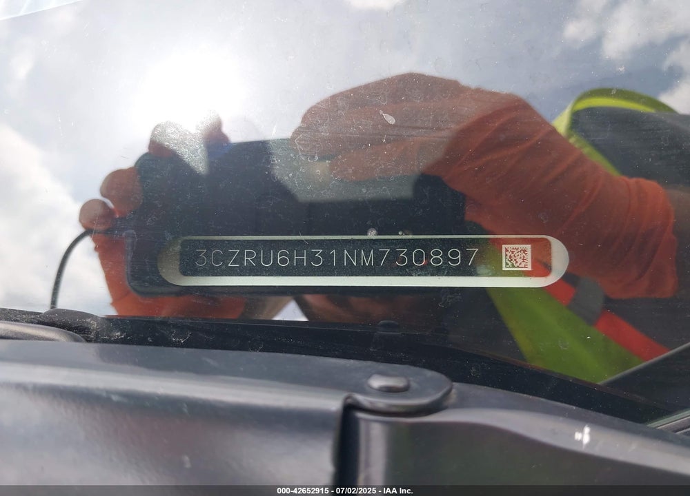 2022 HONDA HR-V VIN: 3CZRU6H31NM730897