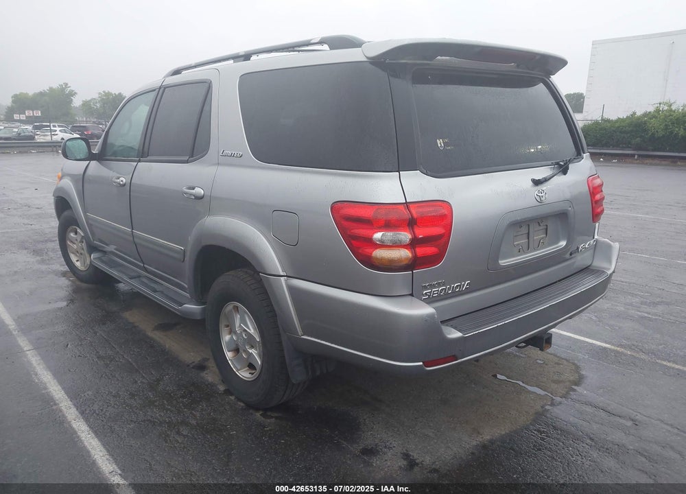 2002 TOYOTA SEQUOIA LIMITED V8 VIN: 5TDBT48A02S078525