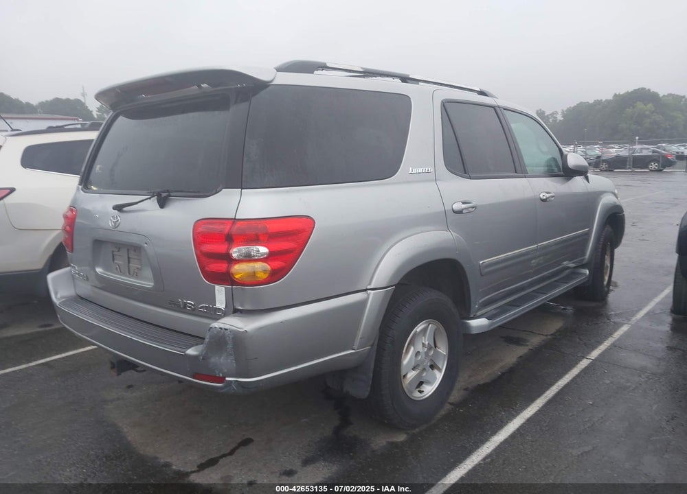 2002 TOYOTA SEQUOIA LIMITED V8 VIN: 5TDBT48A02S078525