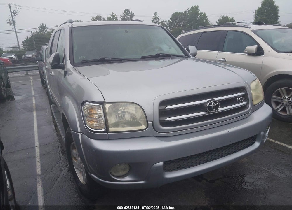 2002 TOYOTA SEQUOIA LIMITED V8 VIN: 5TDBT48A02S078525
