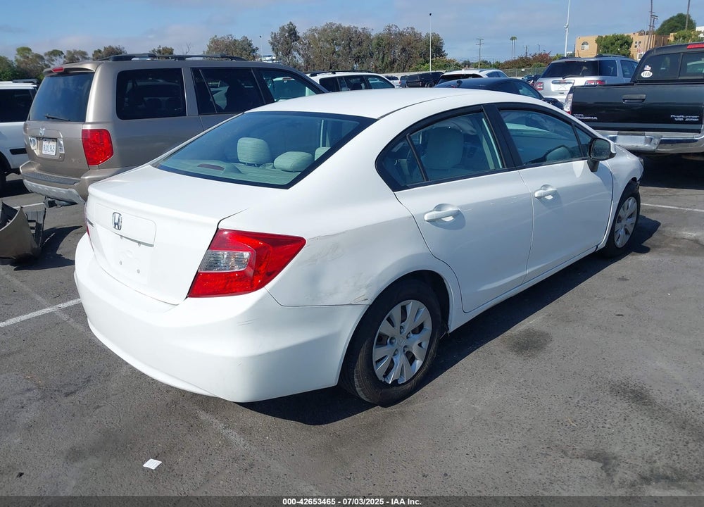 2012 HONDA CIVIC VIN: 19XFB2F55CE311566