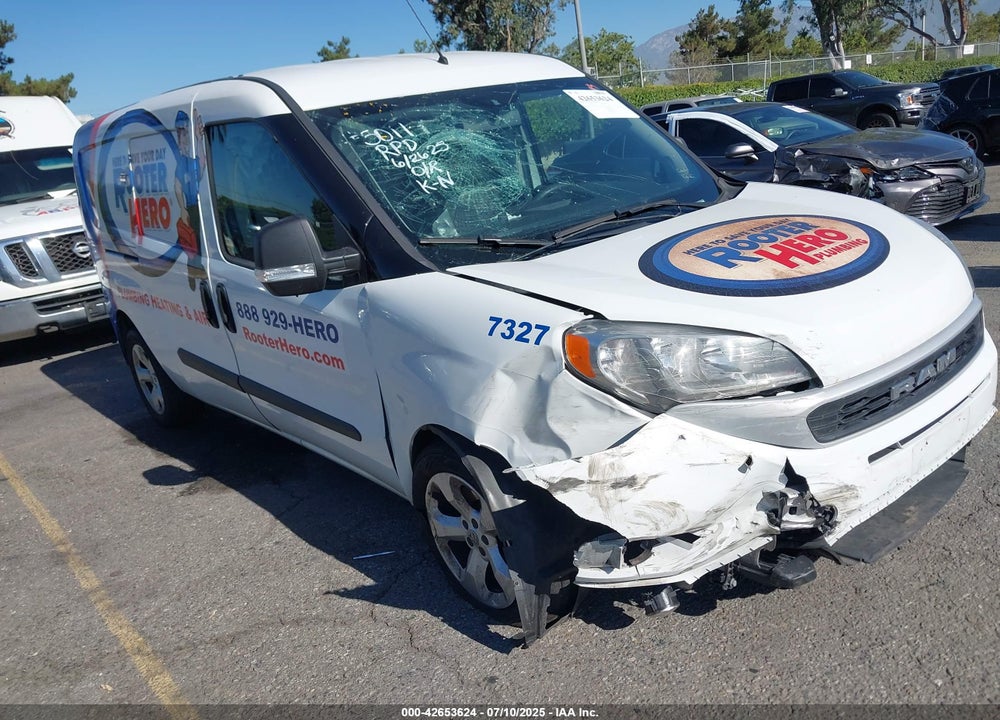 2022 RAM PROMASTER CITY CARGO VAN VIN: ZFBHRFABXN6W17327