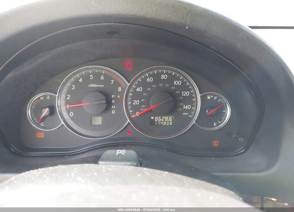 2008 SUBARU LEGACY 2.5I LIMITED VIN: 4S3BL626787202163