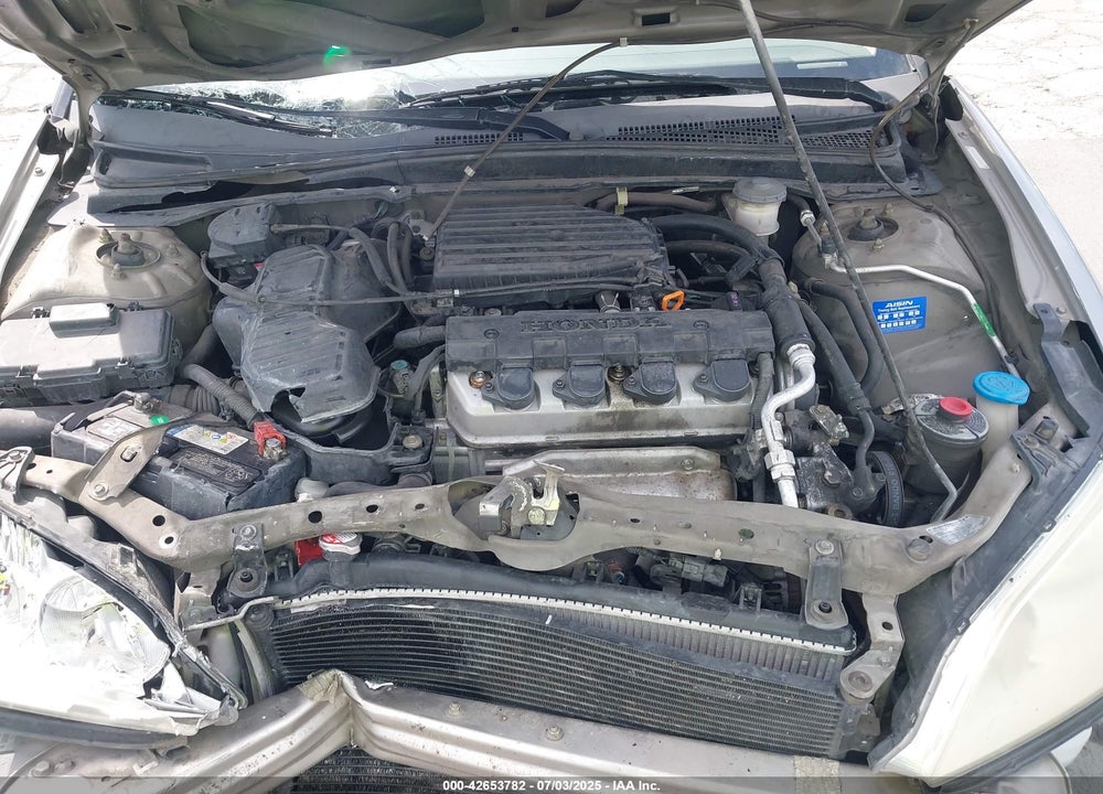 2005 HONDA CIVIC LX VIN: 2HGES16565H514643
