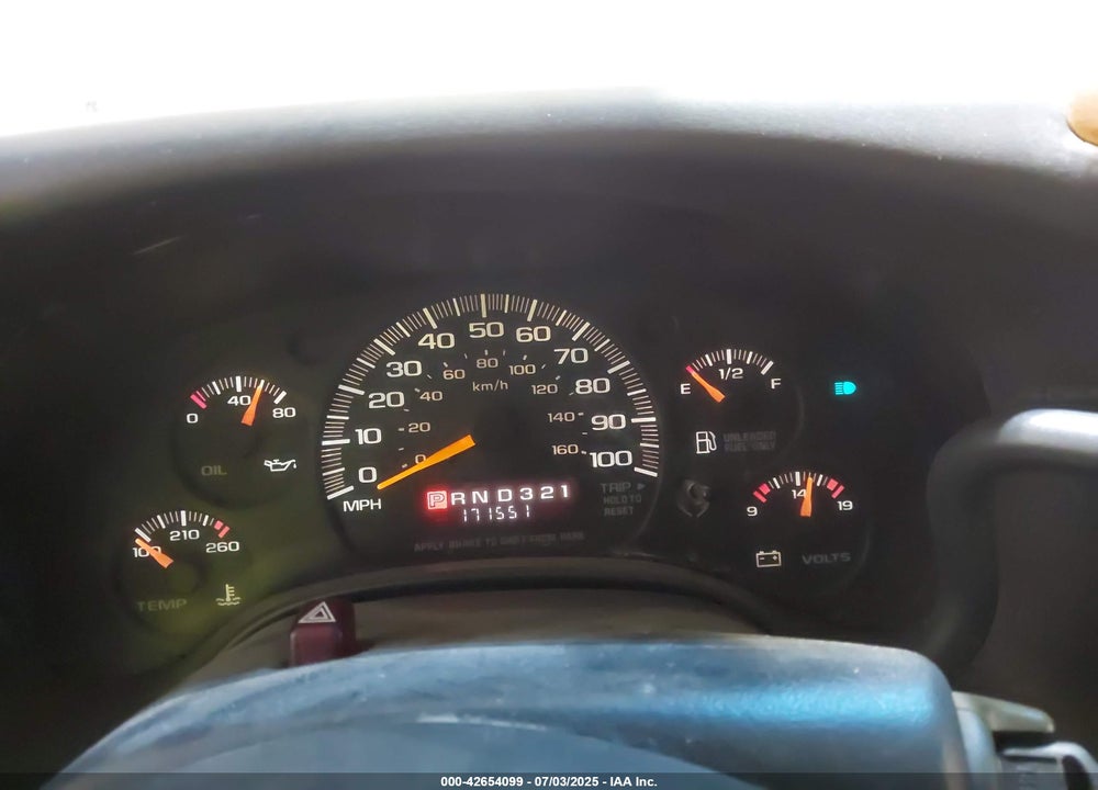 1998 CHEVROLET CHEVY VAN G1500 VIN: 1GBFG15R0W1018380