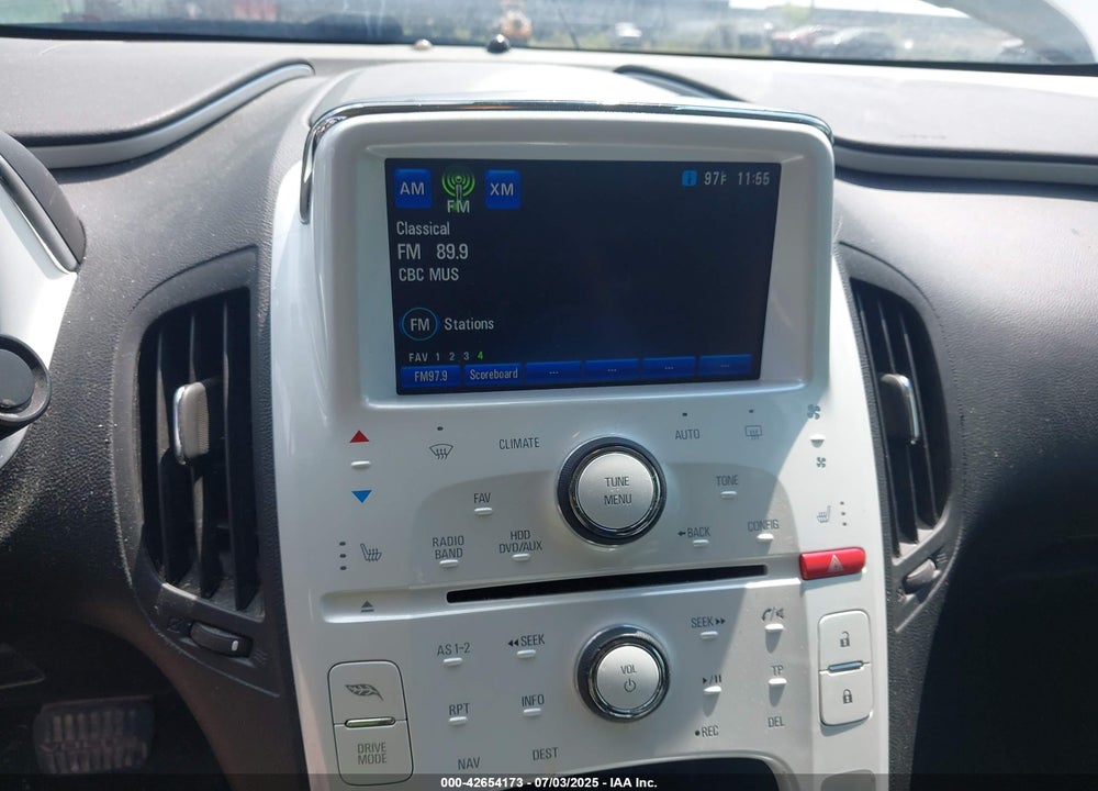 2012 CHEVROLET VOLT VIN: 1G1RD6E45CU109599