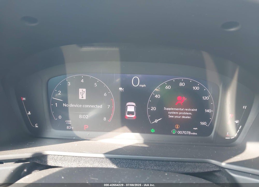 2025 HONDA ACCORD VIN: 1HGCY1F43SA013393