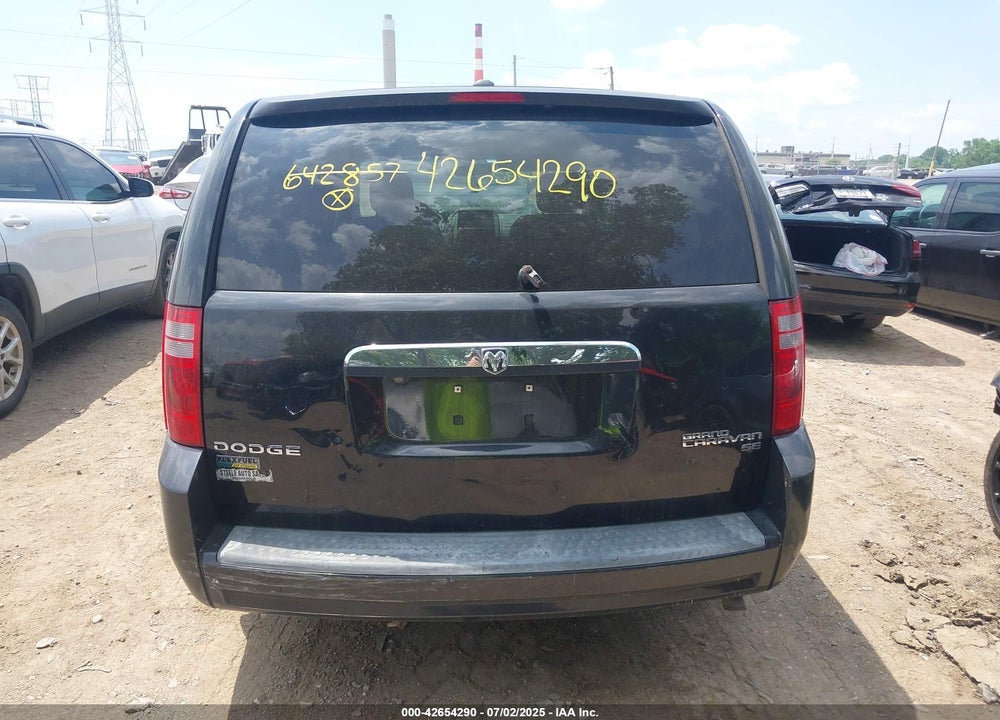 2009 DODGE GRAND CARAVAN SE VIN: 2D8HN44E69R642857