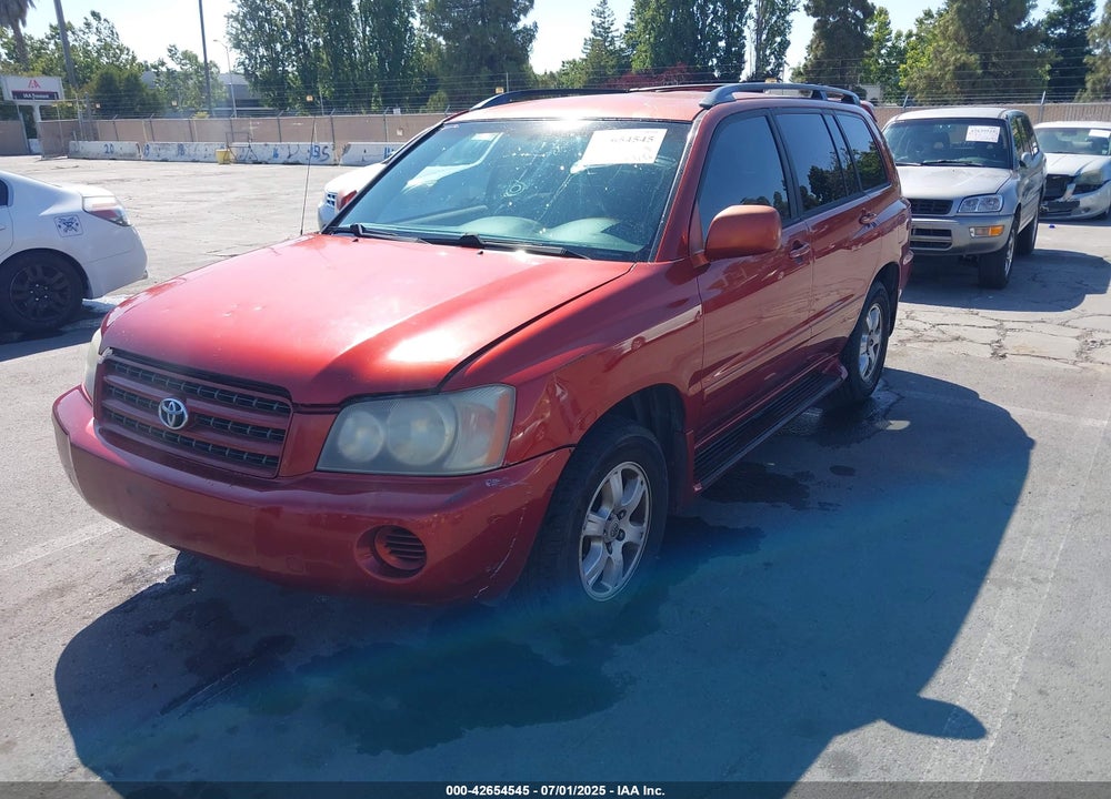 2002 TOYOTA HIGHLANDER V6 VIN: JTEGF21A220054818