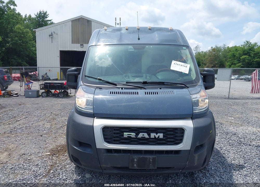 2020 RAM PROMASTER 3500 CARGO VAN HIGH ROOF 159 WB EXT VIN: 3C6URVJG9LE124934