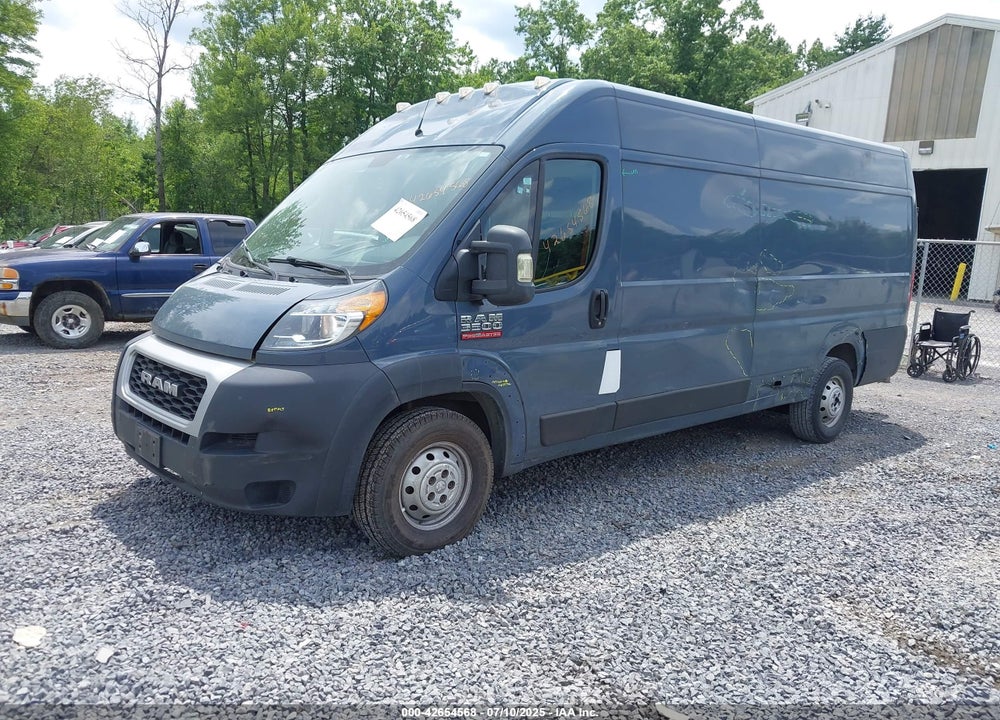 2020 RAM PROMASTER 3500 CARGO VAN HIGH ROOF 159 WB EXT VIN: 3C6URVJG9LE124934