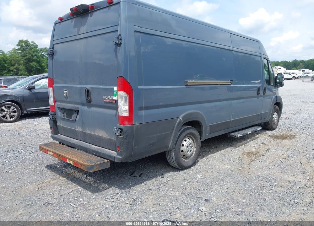 2020 RAM PROMASTER 3500 CARGO VAN HIGH ROOF 159 WB EXT VIN: 3C6URVJG9LE124934