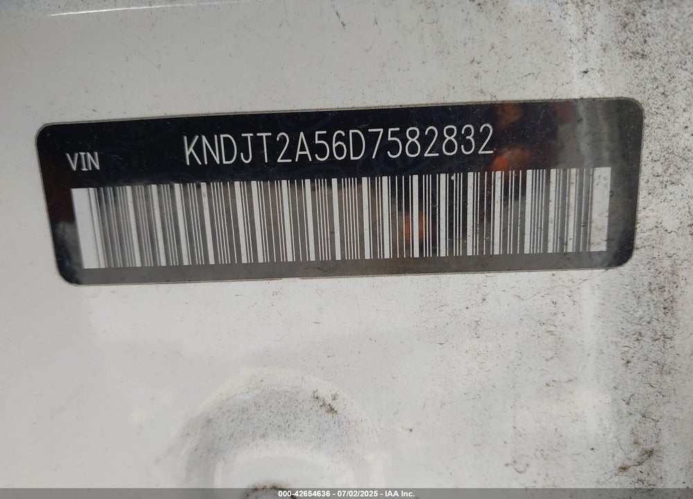 2013 KIA SOUL VIN: KNDJT2A56D7582832