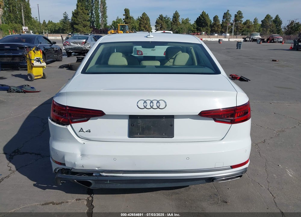 2019 AUDI A4 VIN: WAUHMAF48KN010110