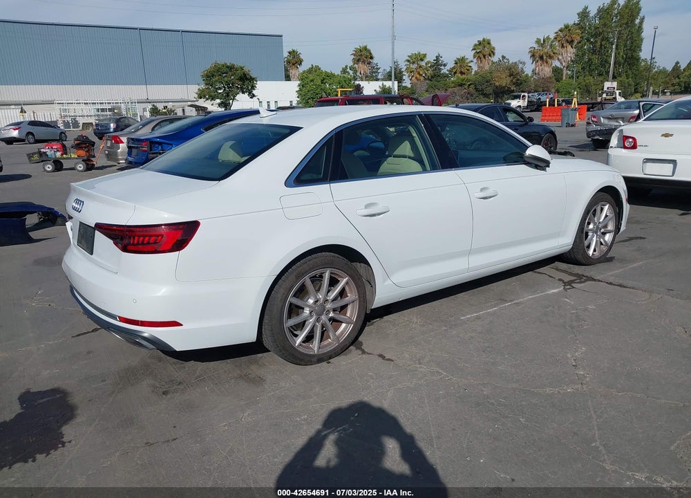 2019 AUDI A4 VIN: WAUHMAF48KN010110