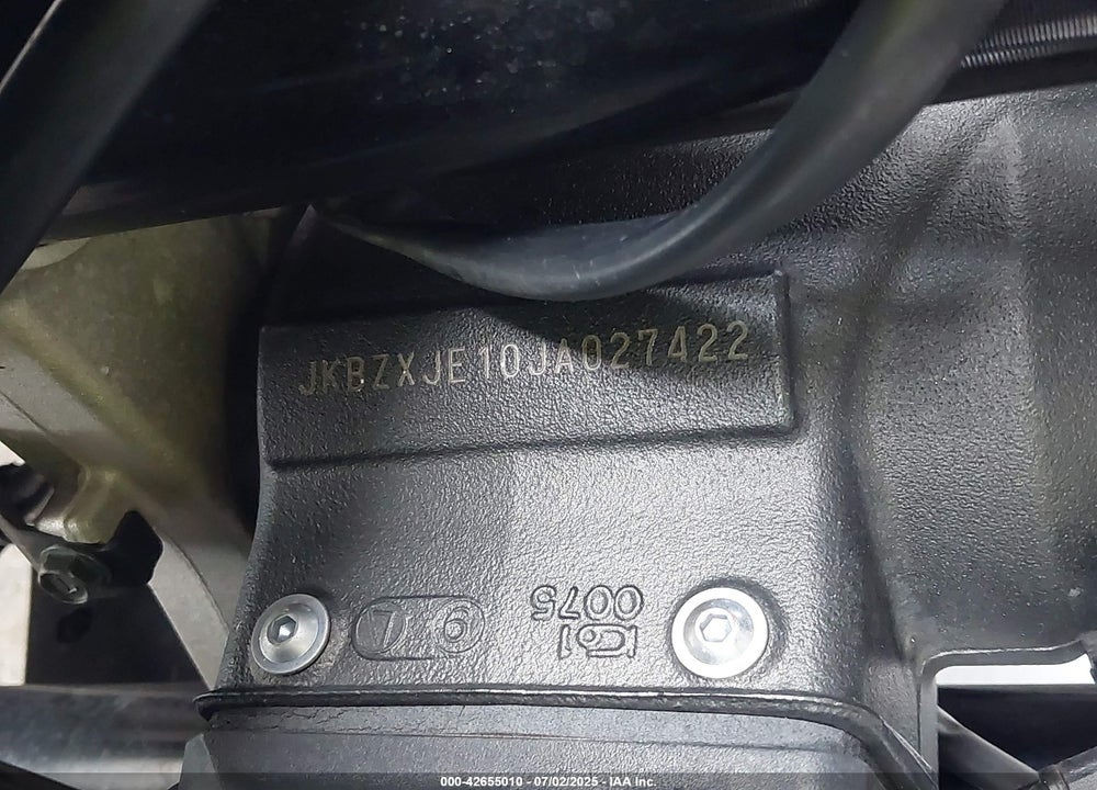 2018 KAWASAKI ZX636 E VIN: JKBZXJE10JA027422