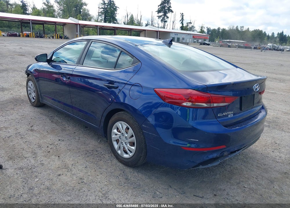 2017 HYUNDAI ELANTRA VIN: 5NPD74LF9HH191212