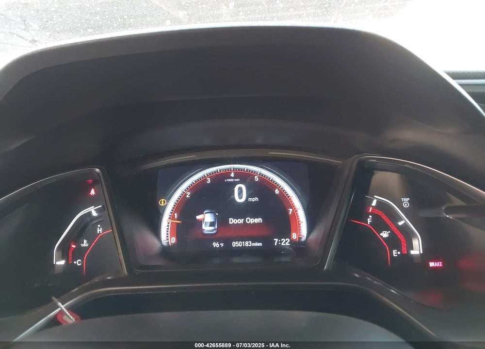 2019 HONDA CIVIC VIN: 2HGFC1E56KH706790