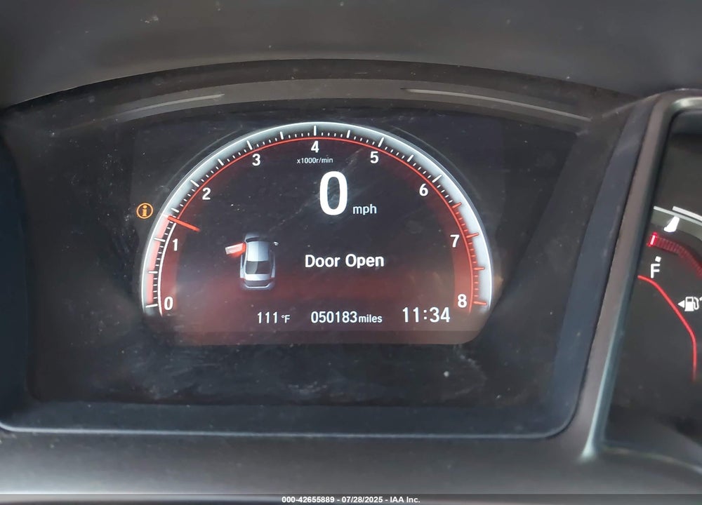 2019 HONDA CIVIC VIN: 2HGFC1E56KH706790